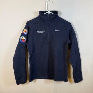 Patagonia Better Sweater 1/4 Zip Navy Blue Fleece Cold Spring School Mens Small